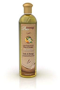 Camylle - Pur Massage Fleur D'Oranger - Huile de Massage Spa Précieuse - Déstressant aux arômes suaves et captivants - 250ml