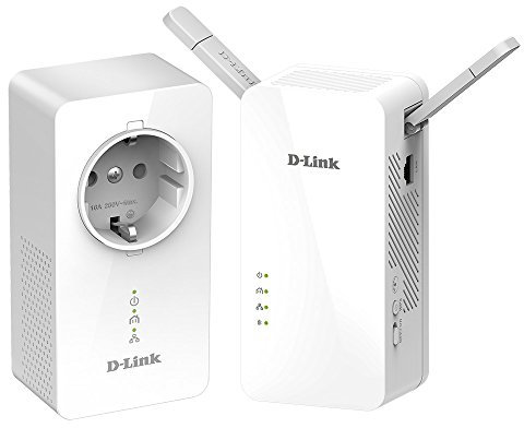D-Link DHP-W611AV Kit AV2 Powerline, Wireless AC1200, Porta Gigabit, Presa Passante