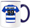 Personalised Gift - Reading Mug (Football Design Theme, Colour Options) - Any Name/Message on Your Unique Mug - The Royals Club