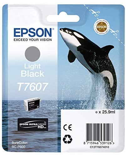 Epson EP53912 T76074010 Tintenpatronen, 26 ml, hell schwarz