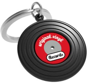 METALMORPHOSE - Porte-clés Vinyl - MTM048-01 Noir, Rouge