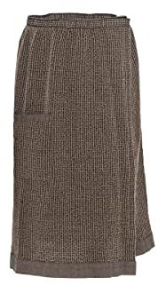 Rento Hüfttuch Sauna Kilt, 70 x 145 cm Farbe schwarz/Natur