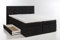 Furniture for Friends Doluna Boxspringbett Andybur mit Bettkasten Schwarz 200x200 cm H3 inkl. Visco-Topper, 7-Zonen Taschenfederkern-Matratze
