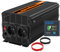 EDECOA Wechselrichter 2000w 24v 230v Spannungswandler mit Neuer Fernbedienung 2X USB und Bildschirm LCD für Sonnenkollektor KFZ Wohnmobi (2000w)
