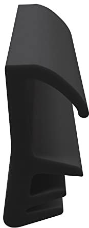 DIWARO. | Flügelfalzdichtung FF007 | schwarz | 5 Meter | Elastisch-PVC | Fensterdichtung für Holztüren und Holzfenster. Montage im Flügel oder im Blendrahmen - optimale Abdichtung