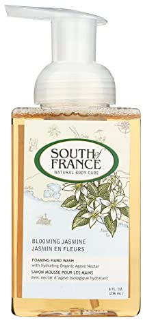 South Of France Foaming Hand Wash With Hydrating Organic Agave Nectar & Blooming Jasmine 8 Oz