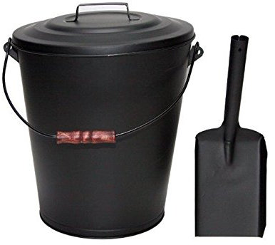 Grillpaul Ascheeimer 11 Liter mit Deckel,Tragebügel und Ascheschaufel