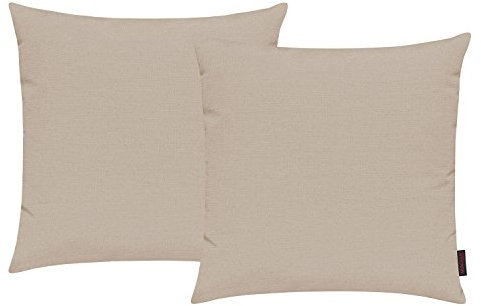 Magma Heimtex Fino Kissenhülle ca. 50 x 50 cm Farbe 71 Beige (2er Set)