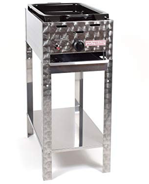 Gasbräter 3,65 kW Standmodell mit emaillierter Stahlpfanne 1-flammig Gasgrill Grill Gastrobräter Profigrill Verein