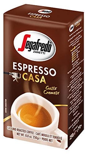 Segafredo Café moulu Maison 4 paquets 8.8oz / 250g chacun