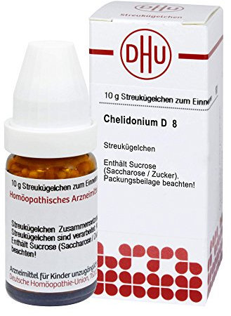 DHU Chelidonium D8 Streukügelchen, 10 g Globuli