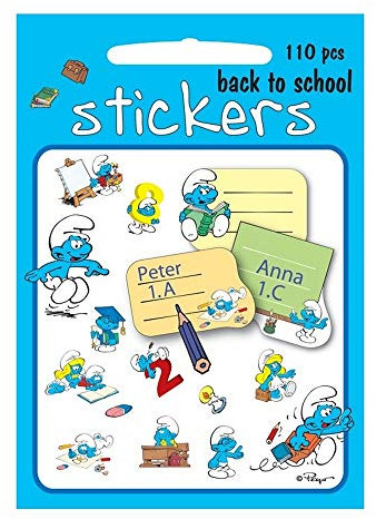 Smurf Stickers Back to School