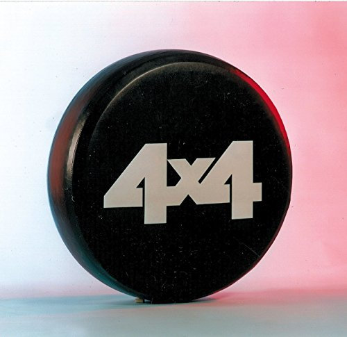 Hansen Styling Parts Housse de roue de secours 72 x 28 cm avec impression 4 x 4 Housse universelle pour de nombreuses tailles de pneus différentes