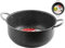 Home Family Stone Casseruola con 2 Manici, Acciaio Inossidabile/Pietra, Argento, 34 cm