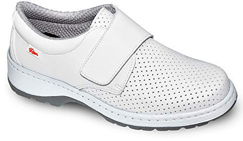 DIAN Milan-SCL picado Color Blanco Talla 39, Zapato de Trabajo Unisex Certificado CE EN ISO 20347 Marca