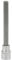 KS Tools 911.1567 3/8 Bit socket hexagon, long, 12mm