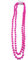 80s style 48in plastic neon pink bead necklace by wicked