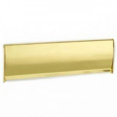 Ironmongery World 280mm x 80mm Polished Brass Interior Inner Flap Letter Box Tidy