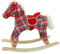 Sweety Toys Plüsch 5147 Schaukelpferd My Beauty sehr edel Baumwolle, rot