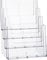 Helit H2352402 Prospektständer Glasklar DIN A4 hoch Anzahl der Fächer 4 1 St. (B x H x T) 240 x 340 x 192 mm