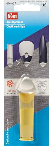 Prym Chalk Cartridge Yellow Kreidepatrone gelb Ergonomics, Kunststoff, 1 Stück (1er Pack)