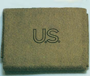 Olive Drab US 70% Schurwolle Decke