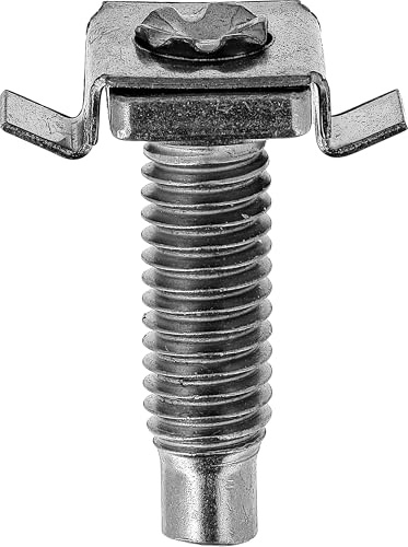 Schrauben im Käfig, Untermotor für Peugeot-Fahrzeuge, M6 x 1,00 mm x 20 mm, Zink, Weiß, 15 Stück