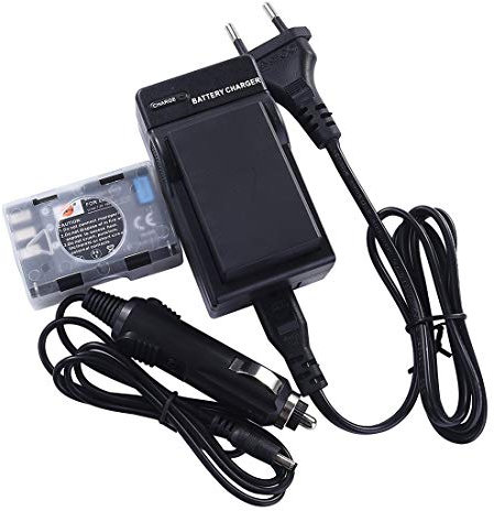 DSTE 2-pacco Ricambio Batteria + DC15E Caricabatteria Compatibile per Nikon EN-EL9 EN-EL9a D40 D40X D60 D3000 D5000