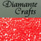 500 x 2mm Red (5) Round Candy Neon Pastel Coloured Diamante Loose Flat Back Rhinestone Nail Body Gems - created exclusively for Diamante Crafts
