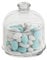 SWEET HOME Boîte à confettis avec coupole et Soucoupe en Verre 55 cl cod.23.95961 cm 13,5h diam.11 by Varotto & Co.