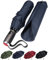 LifeTek Winddichter Reise-Regenschirm, kompakt, belüftet, Teflon-Doppelbaldachin, automatisches Öffnen und Schließen, klein, faltbar, für Golftasche, Rucksack, windabweisend, 45 FX2, Marineblau