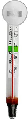 Glass Fish Tank Thermometer with Sucker