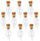 Mini Glass Kork Flasche Chili Pepper Jars Vials Wunsch Flasche Love Note 10 Pc
