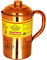 Taluka faite à la main en cuivre pur Cruche Pichet pliables Stockage de l'eau Service Ayurveda Bonne Santé Avantages, Cuivre, cuivré, 51 oz