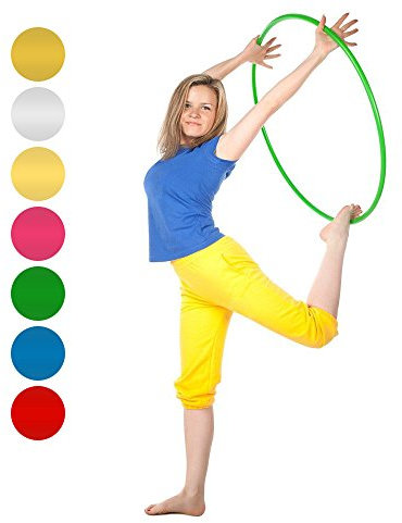 Hula Hoop Reifen Gymnastikreifen Fitnessreifen Trainingsreifen Turnreifen für Kinder und Erwachsene, robust, Kratzfest, bruchsicheres Aluminium, 90 cm, Rot