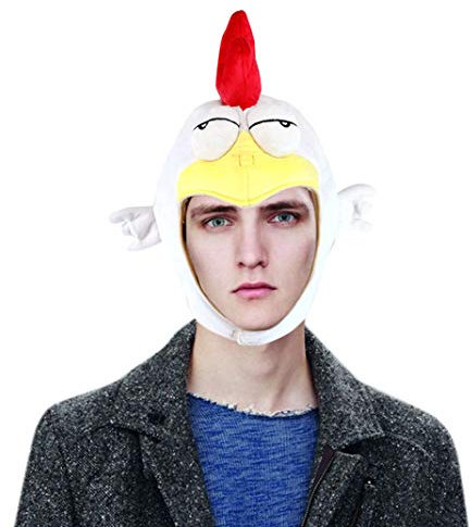 OEM Huhn HAT MGS Metal Gear Solid 5 V Die Phantom Pain Plushie Kopfbedeckung Cap White