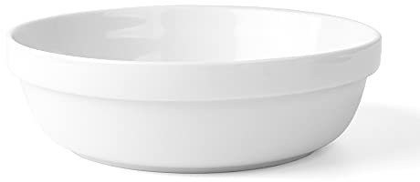Zuppiera in porcellana trihorse GVE 110 1,10 L impilabile, Colore Bianco, 19,4 x 5,8 cm