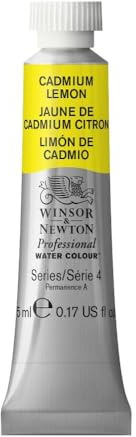 Winsor & Newton 102086 5 ml Tube Professional Water Colour, Cadmium Lemon
