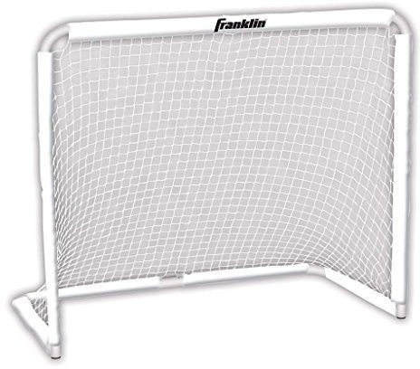 Franklin Multi-Sport-Tor - Stabiles Outdoor-/Indoor-Tor zum Fußballspielen I ideal für Straßenhockey, Feldhockey, Lacrosse I schnelles Zusammenbauen I Sport & Freizeit I Weiß - 127 x 66 x 107 cm