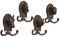 BOLTZE Wandgarderobenhaken 4er Set Garderobenhaken Tierköpfe Schaf Ente Schwein Kuh 10 cm
