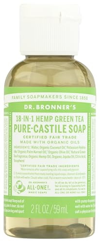 Dr Bronner Organic Green Tea Castile Liquid Soap 59 ml