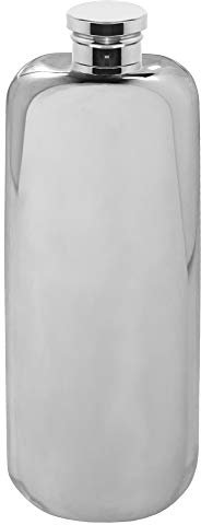 English Pewter Company 3oz Slimline Top Pocket Pewter Hip Flask [SF224]