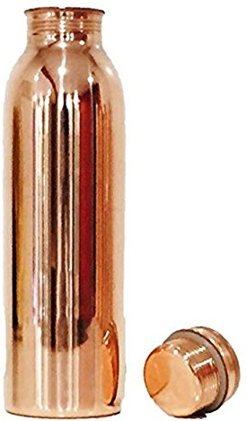 Pure Copper Bottles Joint Free with Ayurvedic Benefited 100% Pure & Leak Proof by CGP