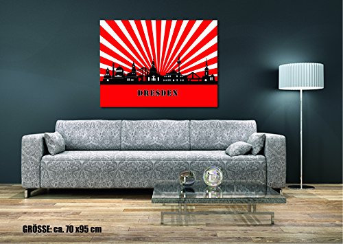 aina Wandtattoo Wandtsticker Skyline Dresden