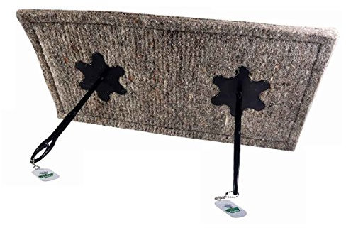 CHIMNEY SHEEP® 14 x 28 inch Oblong Chimney Draught Excluder, Grey, Wool