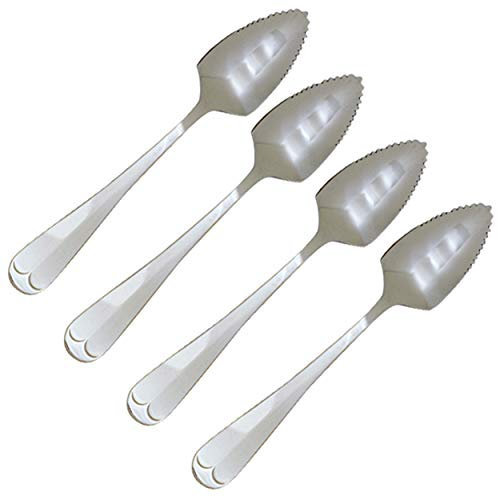 Norpro 1280 Lot de 4 cuillères à pamplemousse en acier inoxydable