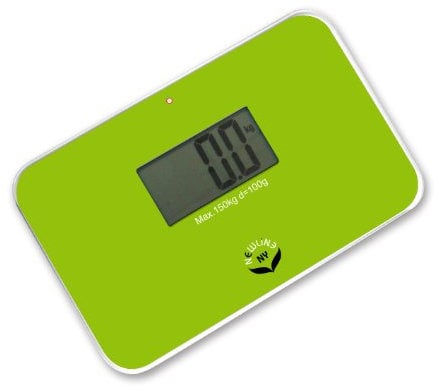 NewlineNY Lightest Step On Super Mini Travel Bathroom Scale, SBB0638SM-GN Green
