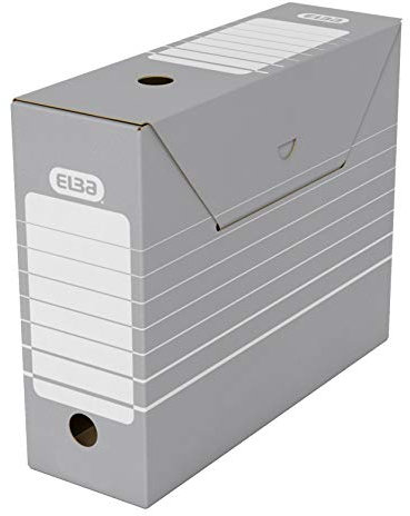 ELBA Archivbox Tric, 10 Stück, 10 cm breit, grau