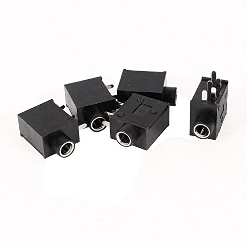 sourcing map 5 Stück PCB-Montage 5-polige Klemmen 3,5 mm Stereo-Klinkenstecker Adapter Buchse
