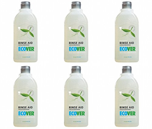 (6 PACK) - Ecover - Dishwasher Rinse Aid | 500ml | 6 PACK BUNDLE